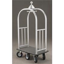 41.5" Glaro Glider Signature Bellman Cart with Ball Crown and 6 Pneumatic Wheels - With Numerous Color Choices