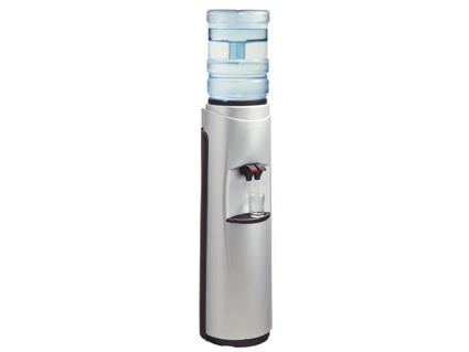 Pacifik Water Cooler with Wheel Mobility System - Silver with Black Trim - New technology for a whole new kind of bottled Pacifik Water Cooler, Room Temperature & Cold