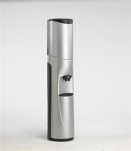 Pacifik Water Cooler with Wheel Mobility System - Silver with Black Trim - New technology for a whole new kind of bottled Pacifik Water Cooler, Hot & Cold